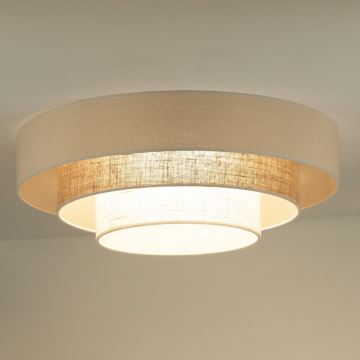 Duolla - Iluminação de teto LED LUNETA LED/26W/230V diâmetro 60 cm 4000K creme/castanho