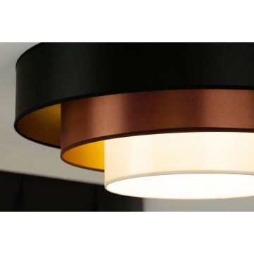 Duolla - Iluminação de teto LED LUNETA LED/26W/230V diâmetro 60 cm 4000K preto/cobre/branco