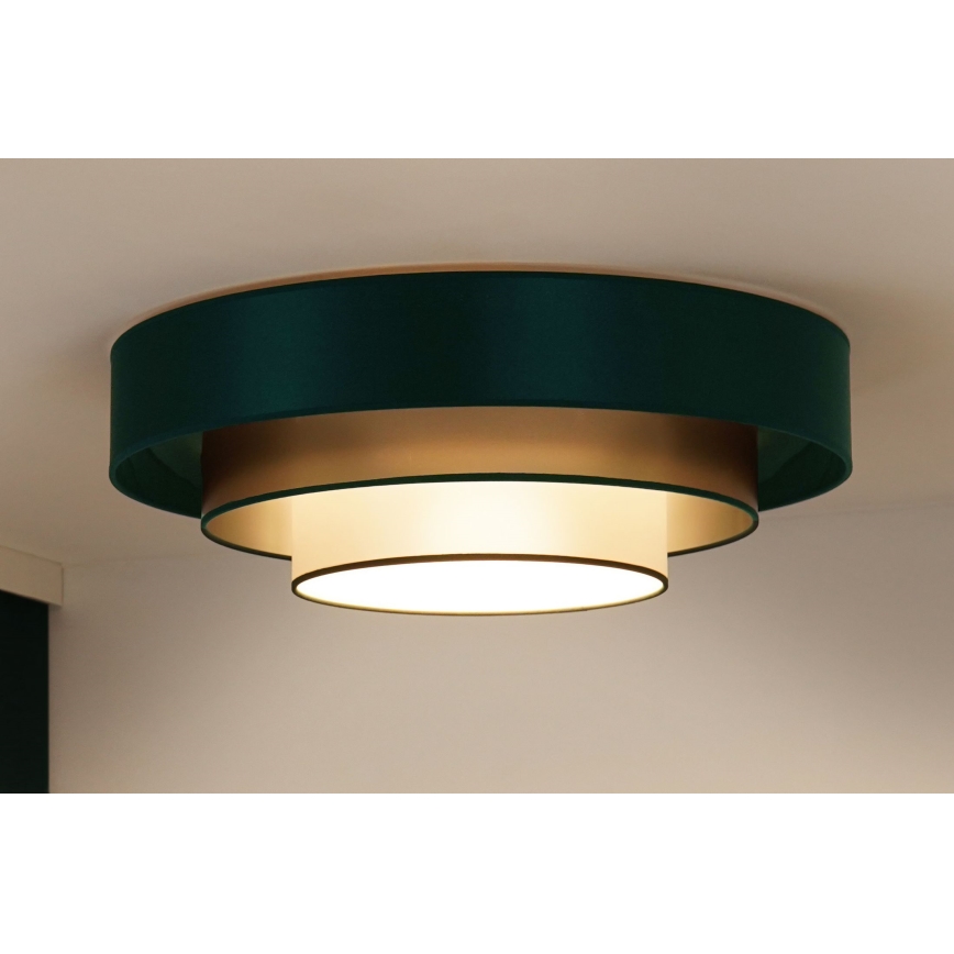 Duolla - Iluminação de teto LED LUNETA LED/26W/230V diâmetro 60 cm 4000K verde/dourado/branco