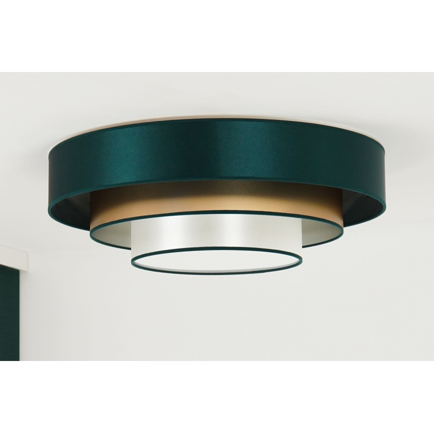 Duolla - Iluminação de teto LED LUNETA LED/26W/230V diâmetro 60 cm 4000K verde/dourado/branco