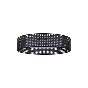 Duolla - Iluminação de teto LED ROLLER RATTAN LED/24W/230V preto