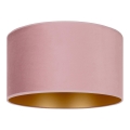Duolla - Iluminação de teto ROLLER 1xE27/15W/230V diâmetro 40 cm rosa/dourado