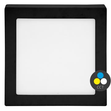 Iluminação de teto para casa de banho LED RAFA LED/25W/230V 3000/4000/6000K 30x30 cm IP44 preto