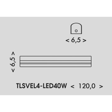 LED Iluminação fluorescente VELO LED/24/32/40W/230V 3000/4000/6000K 120 cm branco