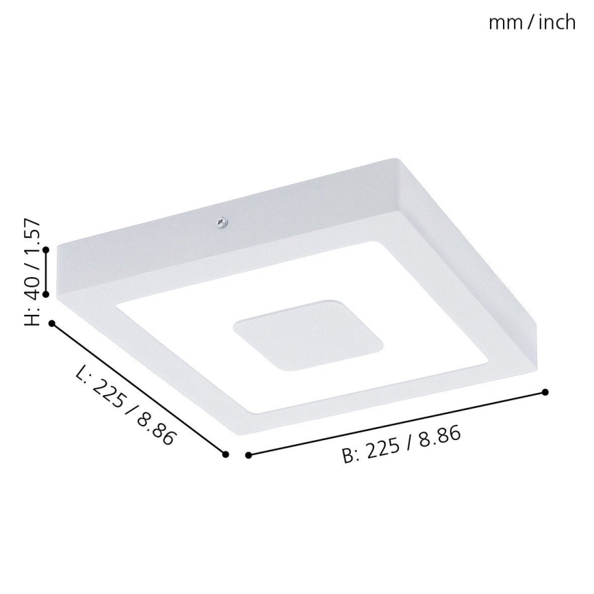 Eglo 33135 - Iluminação de teto para casa de banho LED IPHIAS LED/16,5W/230V 4000K IP44