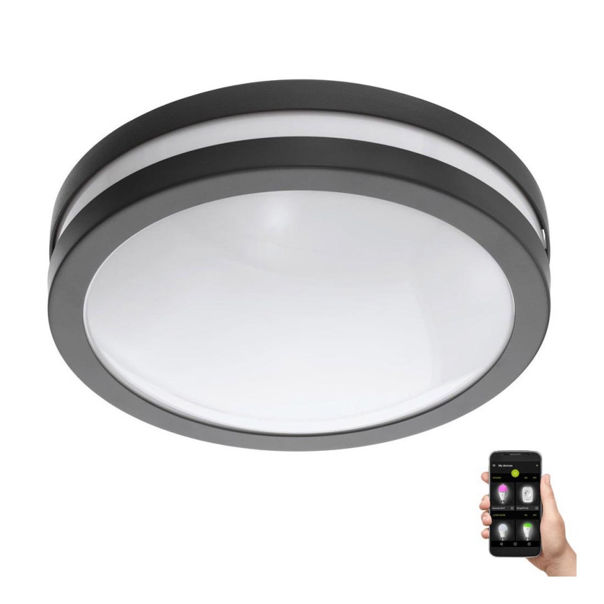 Eglo 33571 - Iluminação de casa de banho LED com regulação LOCANA-C LED/14W/230V IP44 preto