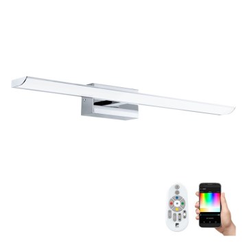 Eglo 33767 - Iluminação LED RGBW regulável para espelho de casa de banho TABIANO-C LED/15,6W/230V 2700-6500K 60,5 cm IP44 + comando