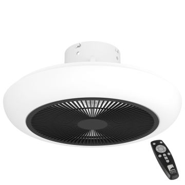 Eglo - Ventoinha de teto LED com regulação LED/25,5W/230V preto + controlo remoto