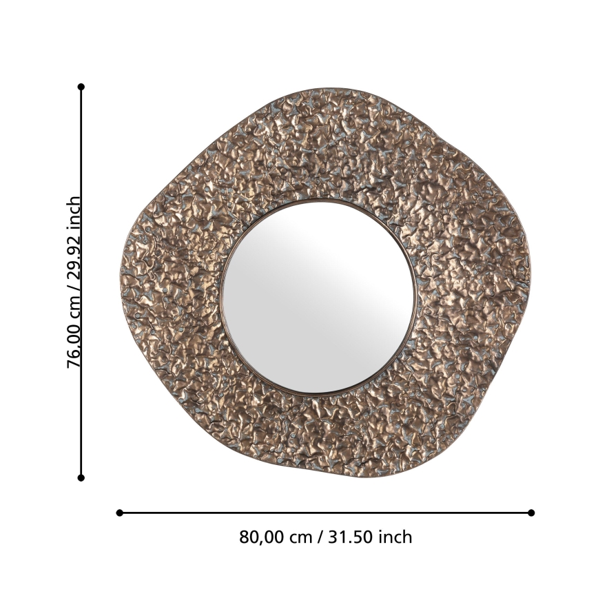 Eglo 425073 - Espelho de parede TOAMASINA 76x80 cm bronze