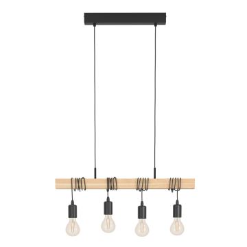 Eglo - Candeeiro suspenso 4xE27/60W/230V - FSC certificado