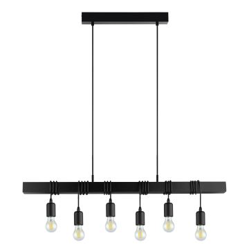 Eglo - Candeeiro suspenso 6xE27/60W/230V - FSC certificado