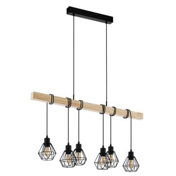 Eglo - Candeeiro suspenso 6xE27/60W/230V - FSC certificado