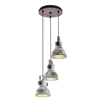 Eglo 79363 - Candelabro num fio BARNSTAPLE 3xE27/40W/230V