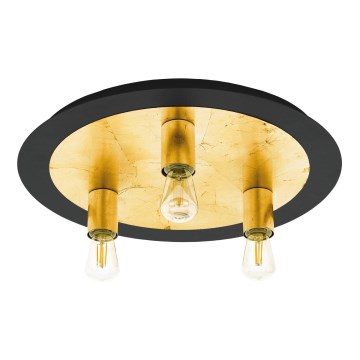 Eglo 79451 - Iluminação de teto BONASORT 3xE27/60W/230V dourado