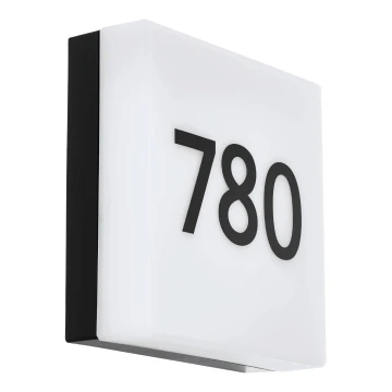 Eglo 79547 - Número de casa LED com sensor PAVIGLIANA LED/8,2W/230V IP44