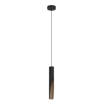 Eglo - Candelabro suspenso LED 1xGU10/4,5W/230V preto/castanho