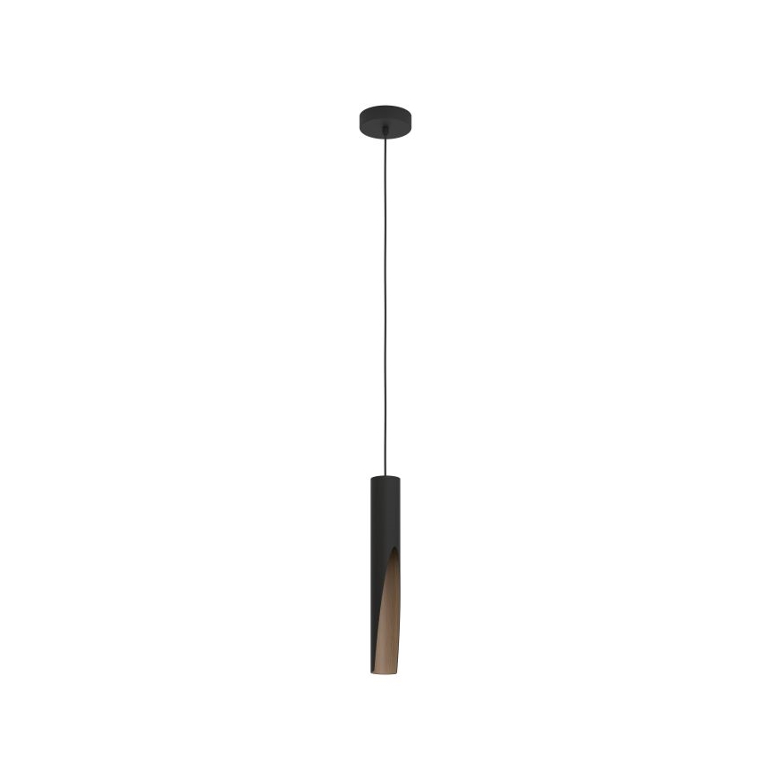 Eglo - Candelabro suspenso LED 1xGU10/4,5W/230V preto/castanho