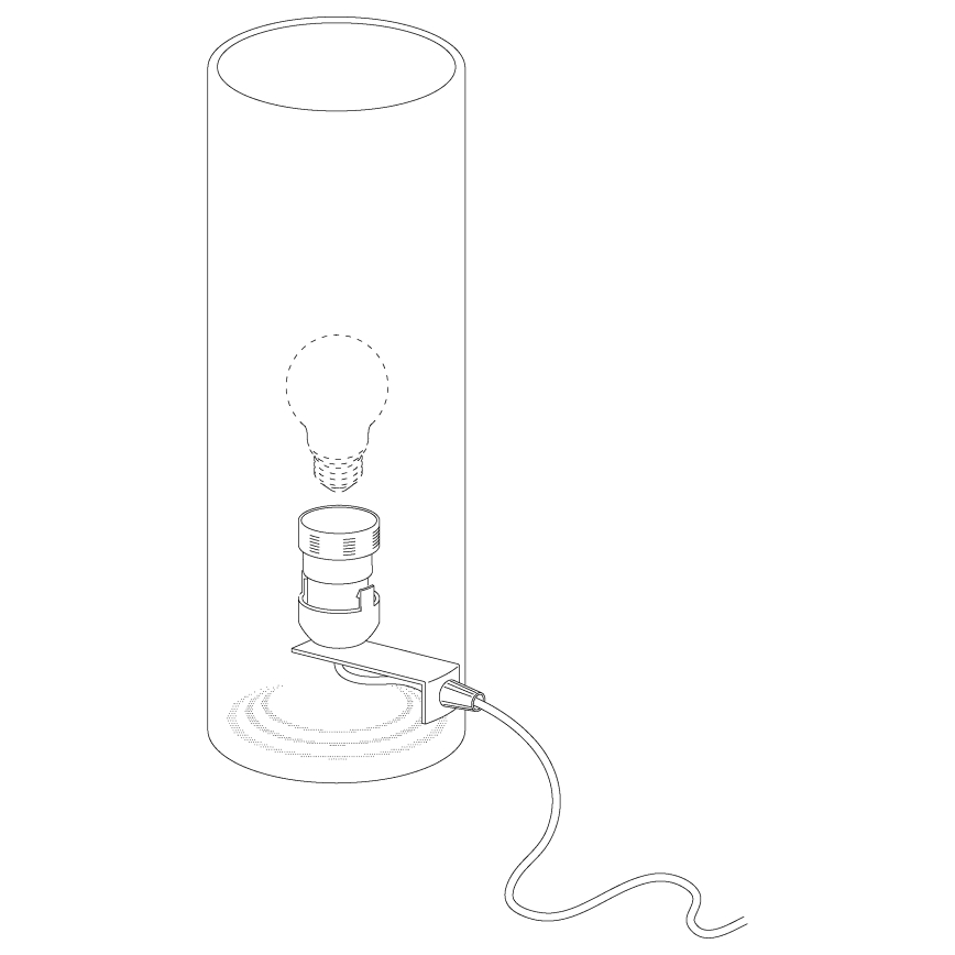 Eglo - Lâmpada de mesa E27/60W/230V