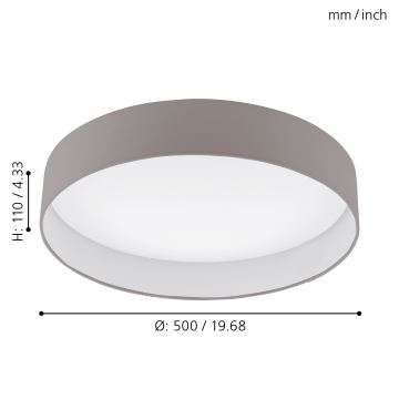 Eglo - Iluminação de teto LED LED/24W/230V