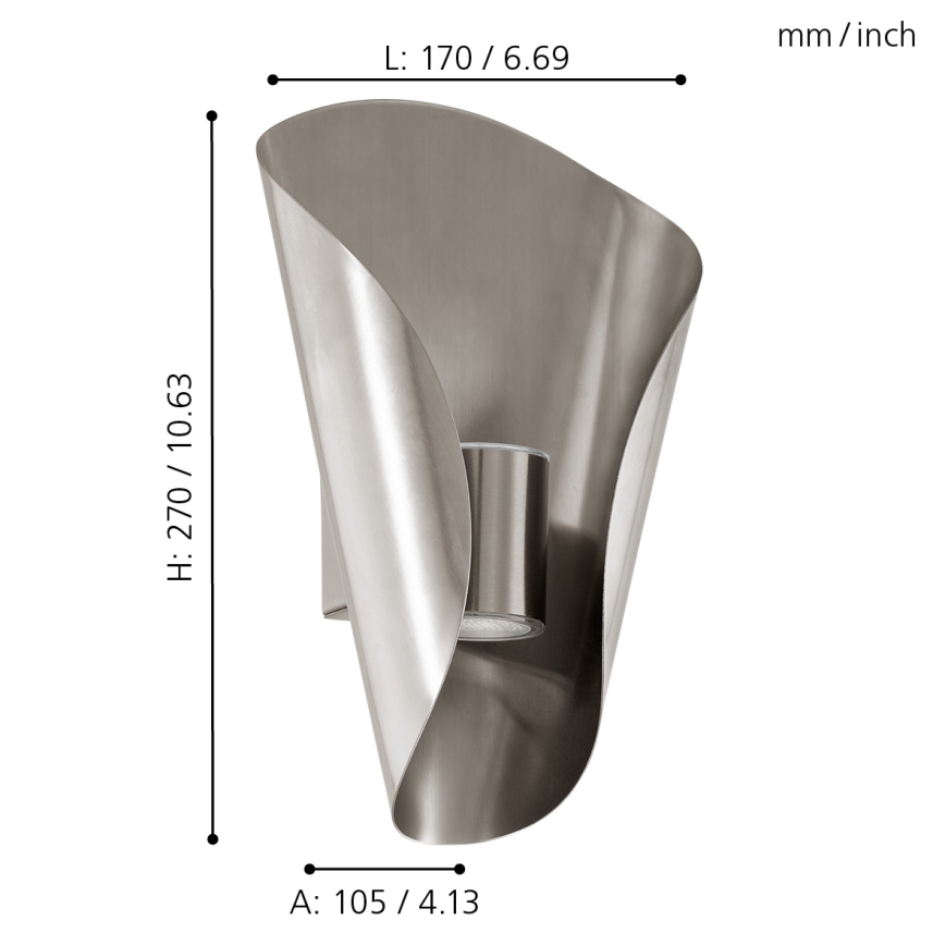 Eglo 94779 - Luz de exterior LED BOSARO 2xLED/2,5W/230V IP44