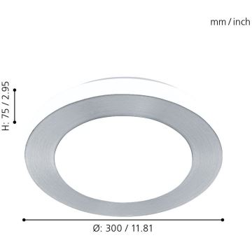 Eglo - Luz de casa de banho LED LED 1xLED/11W/230V IP44