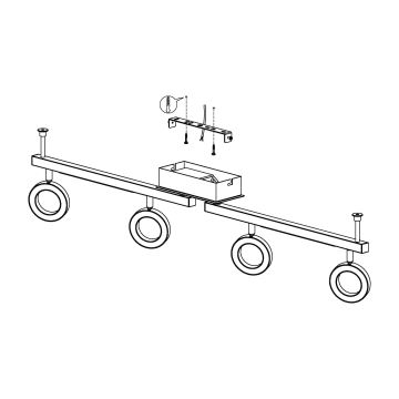 Eglo - Foco 4xLED/3,2W + 2xLED/3,3/230V