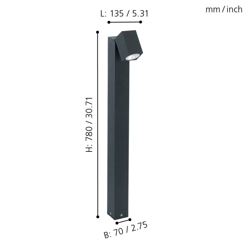 Eglo - Candeeiro LED de exterior LED/5W/230V IP44