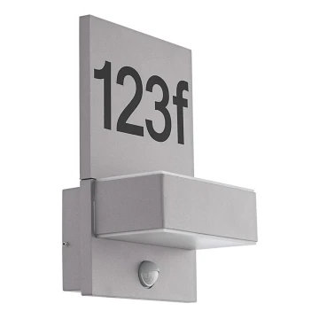 Eglo 97127 - Número de casa LED com sensor ARDIANO 2xLED/5,6W/230V IP44