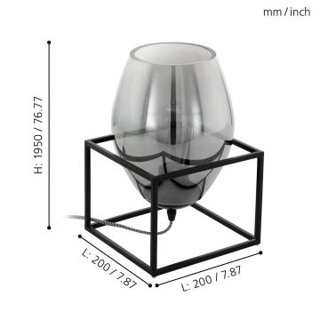 Eglo - Lâmpada de mesa 1xE27/40W/230V