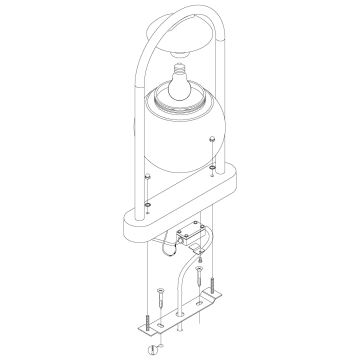 Eglo - Candeeiro de exterior 1xE27/28W/230V IP44