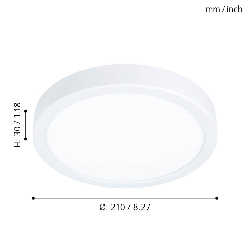 Eglo - Luz de teto LED LED/16,5W/230V