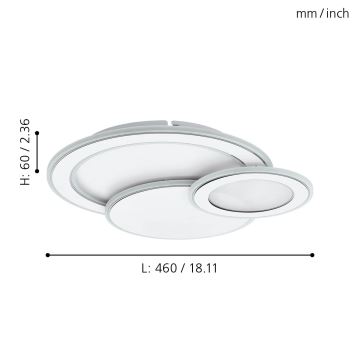 Eglo - Iluminação de teto LED 3xLED/11W/230V