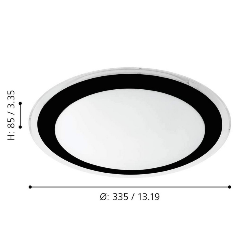 Eglo - Luz de teto LED LED/18W/230V