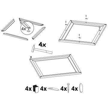 Eglo - Armação para iluminação 495x495 mm