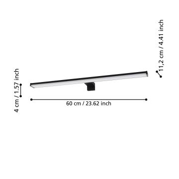 Eglo - Iluminação de espelho para casa de banho LED LED/11W/230V 4000K 60 cm IP44