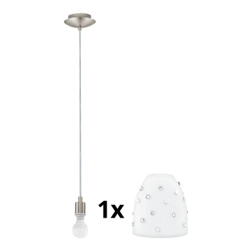 Eglo - Candeeiro suspenso LED MY CHOICE 1xE14/4W/230V  cromado/branco