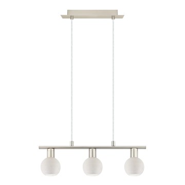 Eglo - Candeeiro suspenso LED MY CHOICE 3xE14/4W/230V cromado/branco