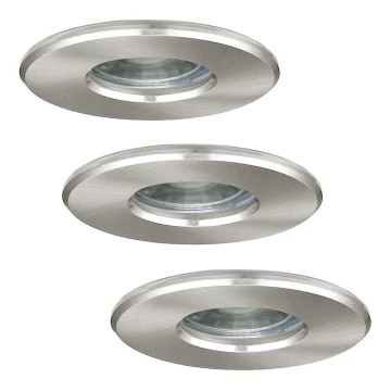 Eglo - CONJUNTO 3x Luz de casa de banho LED IGOA 1xLED/3,3W/230V IP44