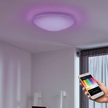 Eglo - Iluminação de parede e teto LED RGB com regulação GIRON-C LED/17W/230V
