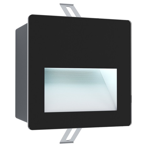 Eglo - Iluminação exterior embutida LED LED/3,7W/230V IP65 preta
