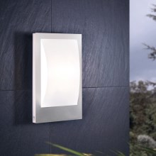 Eglo - LED Iluminação de parede exterior com regulação 1xE27/9W/230V IP44 cromado mate