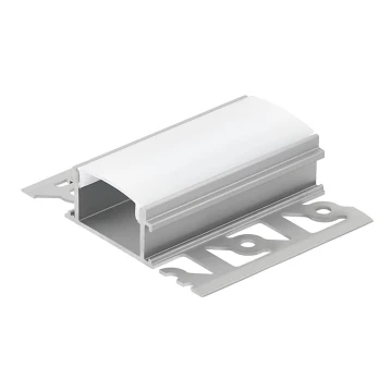 Eglo - Perfil incorporado para tiras LED 62x14x1000 mm branco