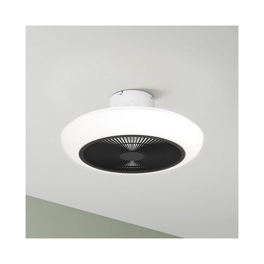 Eglo - Ventoinha de teto LED com regulação LED/25,5W/230V preto + controlo remoto