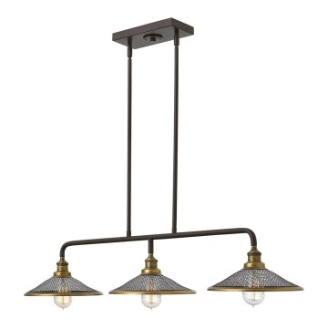 Elstead HK-RIGBY-ISLE-KZ - Candelabro suspenso RIGBY 3xE27/60W/230V