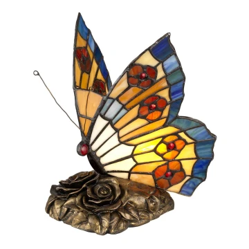 Elstead QZ-OBUTTERFLY-TL - Iluminação decorativa LED TIFFANY 1xG9/3W/12/230V borboleta