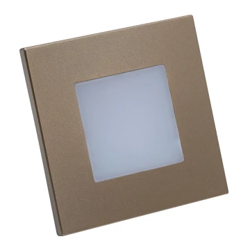 Emithor 48334 - Iluminação incorporada LED STEP LIGHT LED/1W/230V dourada