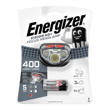 Energizer - Lanterna de cabeça LED com luz vermelha LED/3xAAA IPX4