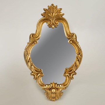 Espelho de parede 27,8x19,5 cm dourado