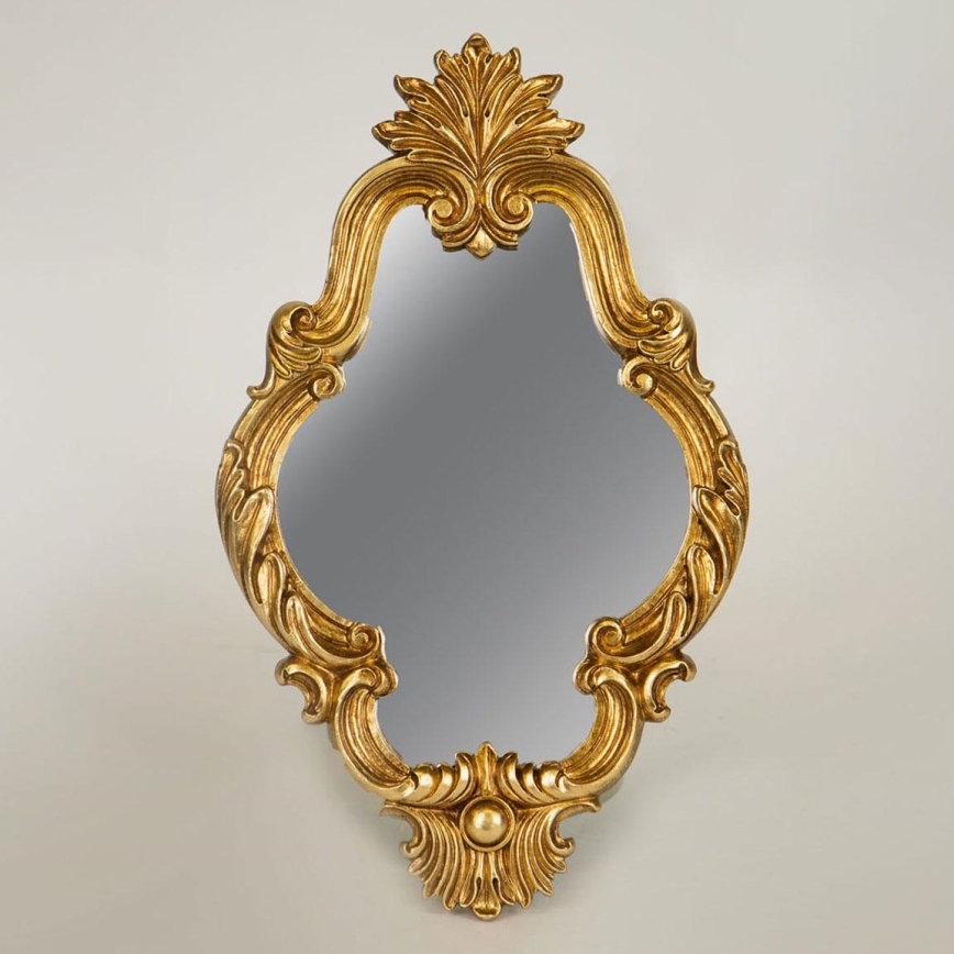 Espelho de parede 27,8x19,5 cm dourado