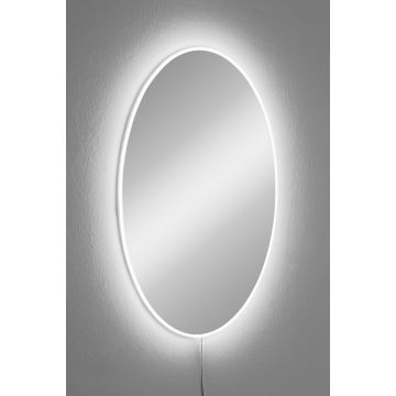 Espelho de parede LED com retroiluminação BELROSA 60x40 cm branco